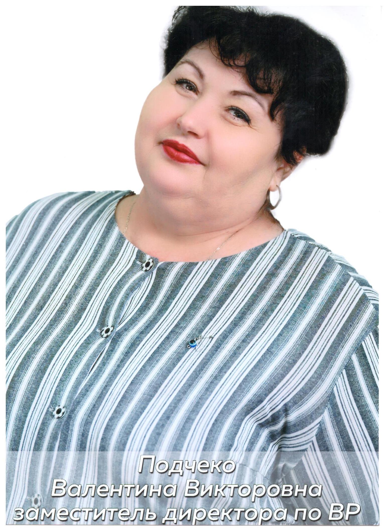 Подчеко Валентина Викторовна.